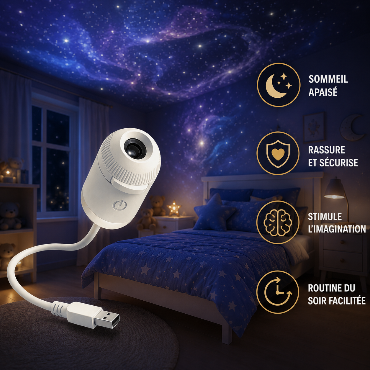 Projecteur Galaxie  – Des nuits plus douces